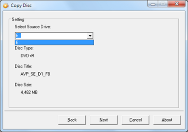 Select source drive in QQboxx Pro